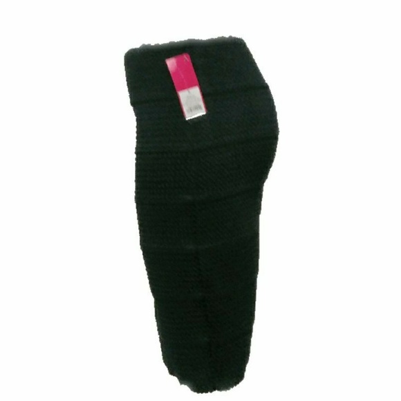 NWT Xhilaration Black Scallop Weaved Pencil Skirt - Picture 4 of 7